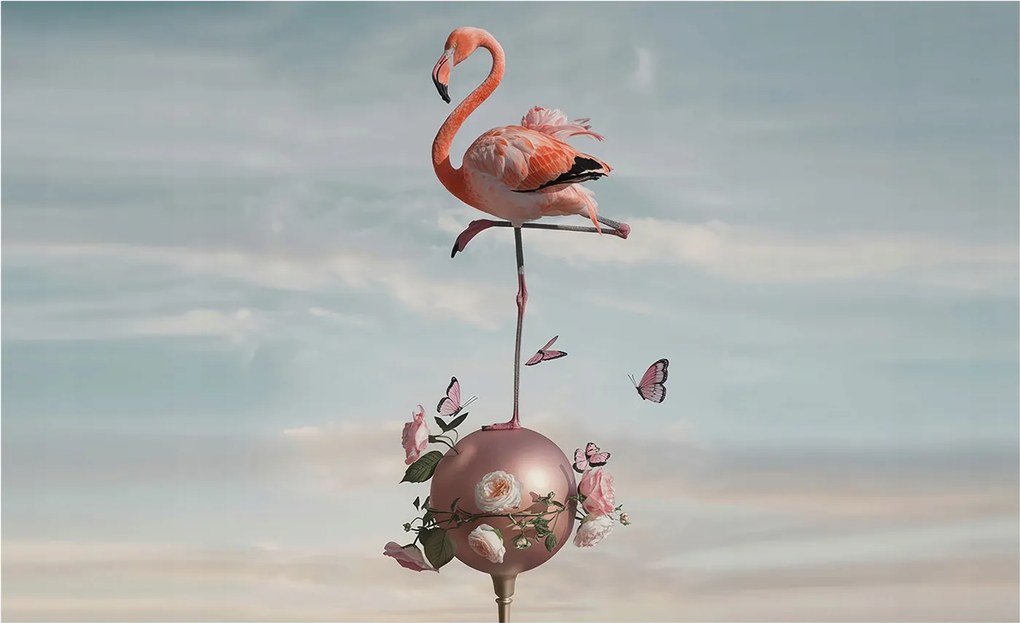 Flizelin fotótapéta Flizelin Design Elegáns flamingó 416x254