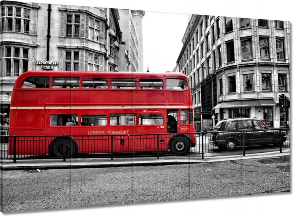 Vászonkép 100x70 Piros busz London