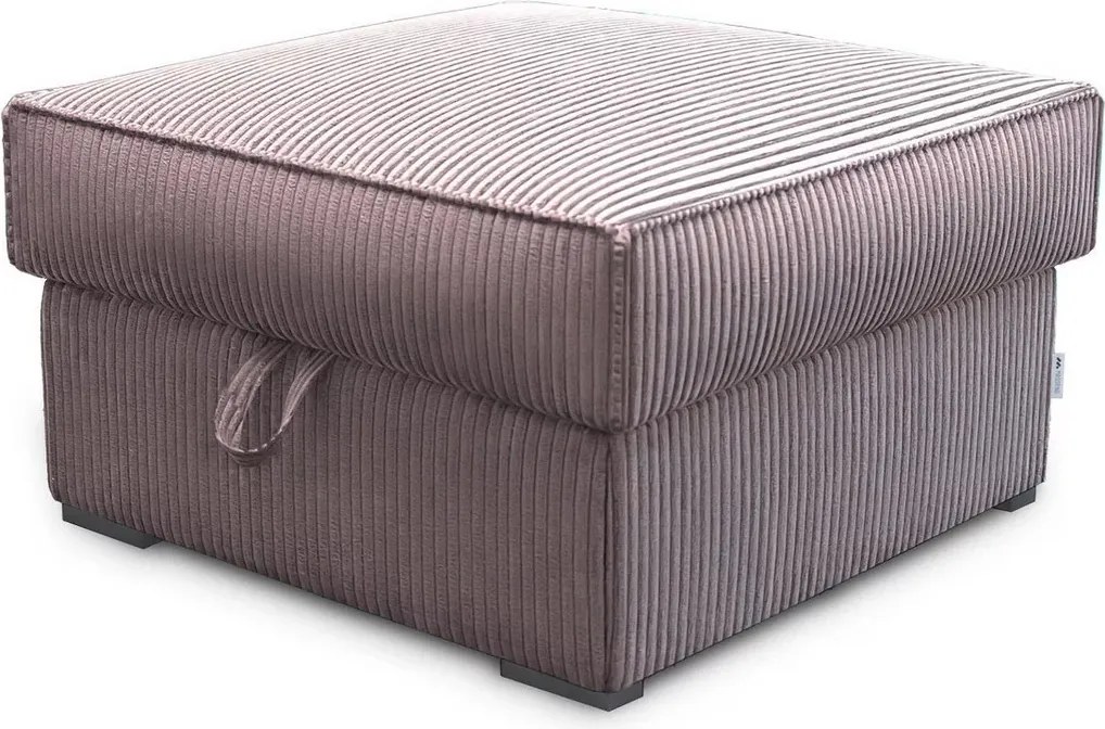 SMART COSARO XL tárolós puff 71x71 cm, világoslila