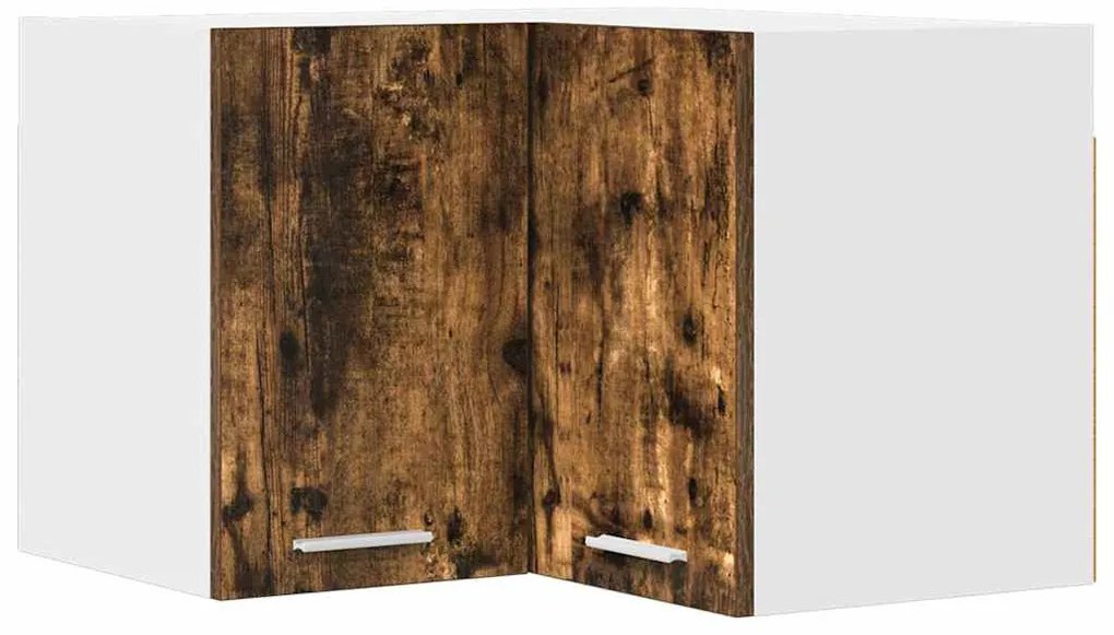 Függő szekrény Riga Füstölt tölgy és fehér 57 x 57 x 40 cm