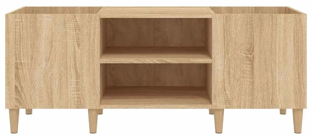 sonoma tölgyfa lemezszekrény 121 x 38 x 48 cm rétegelt fából