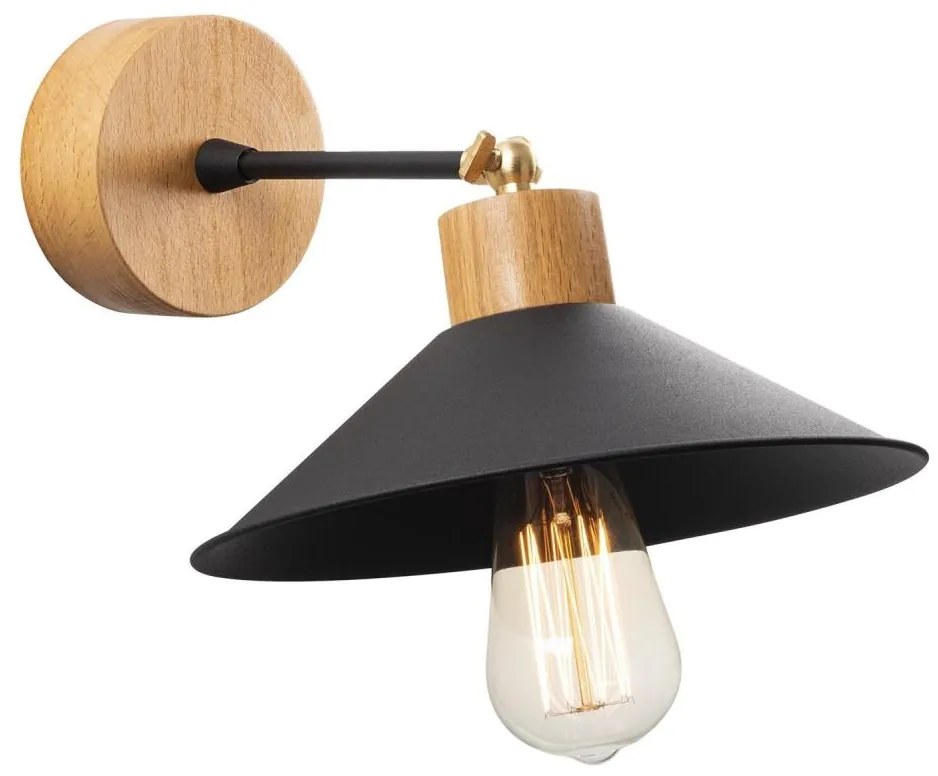 Fali lámpa MANAVGAT 1xE27/40W/230V barna/fekete