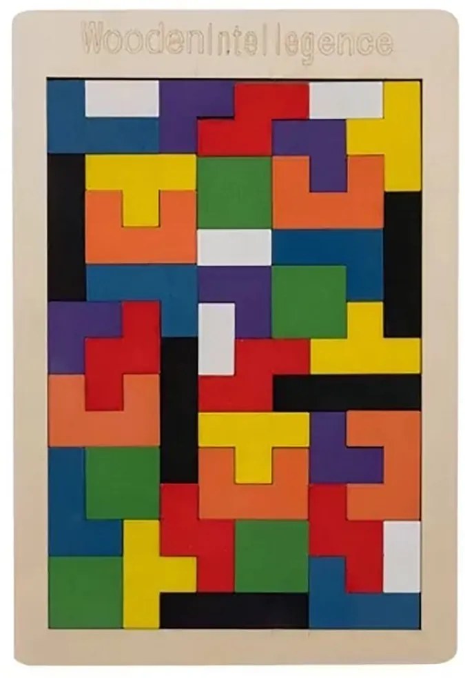 Fából készült kirakó – oktató puzzle gyerekeknek