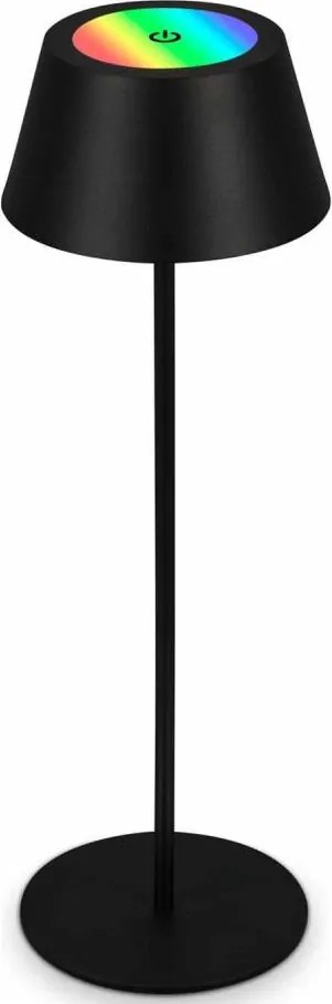 Brilo - RGB LED tölthető, érintéses asztali lámpa KIKI LED/2,6W/5V IP44 2600 mAh fekete