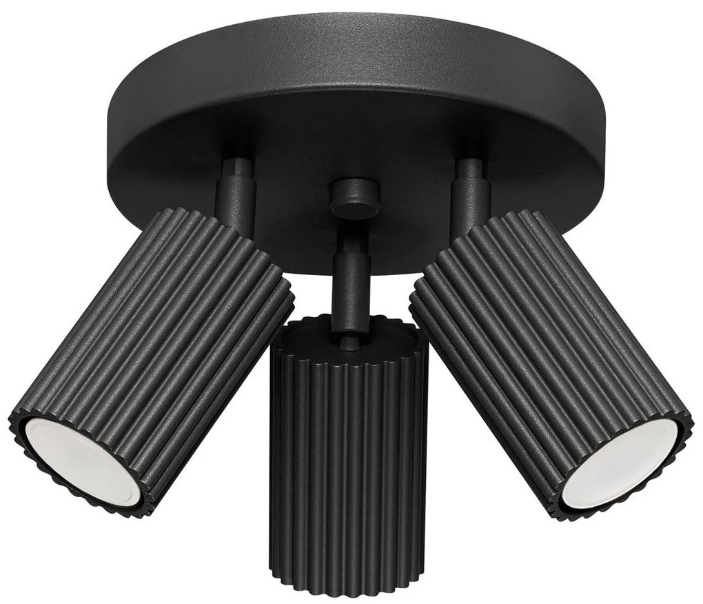 Sollux SL.1582 - Spotlámpa KARBON 3xGU10/10W/230V fekete