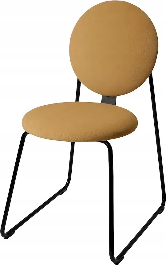 Ikea Manhult szék fekete/Hakebo mézbarna