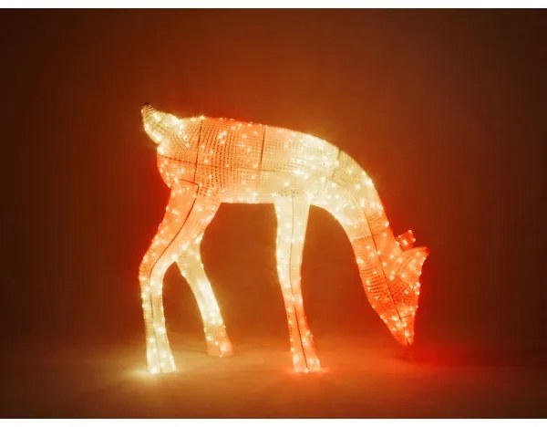 Twinkly TW3RD140SPP-TEU - LED RGBW Dimmelhető kültéri rénszarvas 160xLED IP44 Wi-Fi