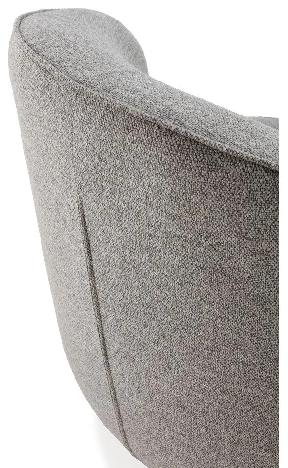 Világosszürke forgó fotel Edna – MOME