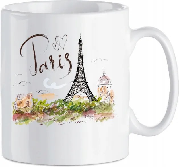 Nyomott mintás bögre Párizs Eiffel-torony 330 ml