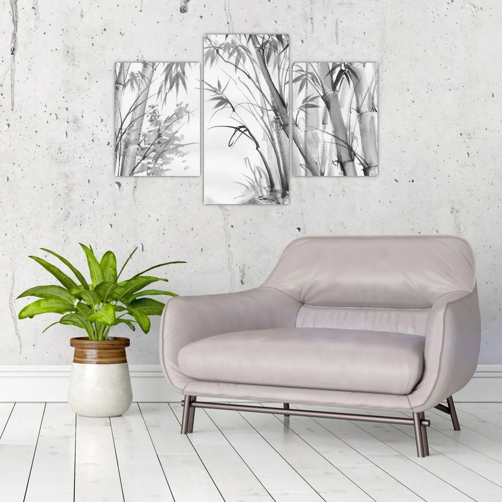 Kép - Bambusz erdő (90x60 cm)