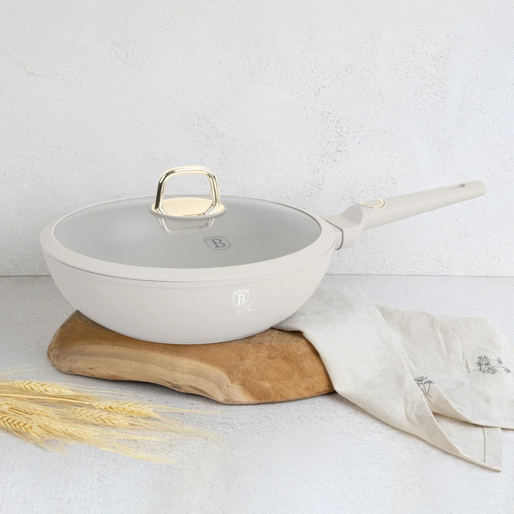 Berlinger Haus Indukciós Wok serpenyő fedővel 28 cm