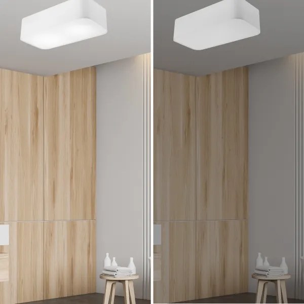 Mennyezeti lámpa SIRJA SQUARE 2xE27/15W/230V fehér