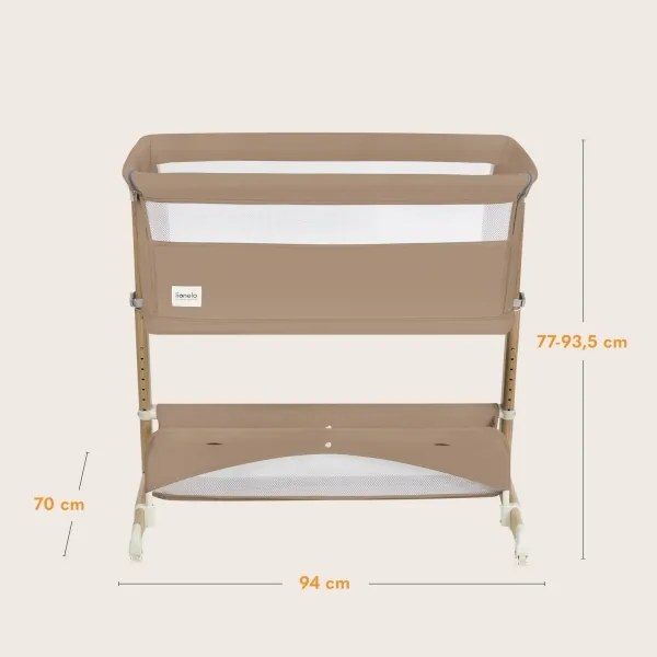 Lionelo - THOMI PLUS 5 az 1-ben babaágy, bézs karamell