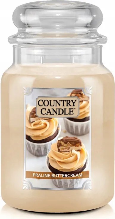 Praline Buttercream Country Candle nagy illatgyertya két kanóccal