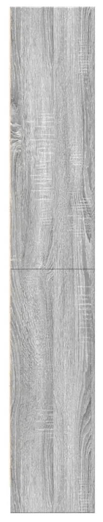 szürke sonoma színű szerelt fa könyvespolc 60 x 24 x 143 cm