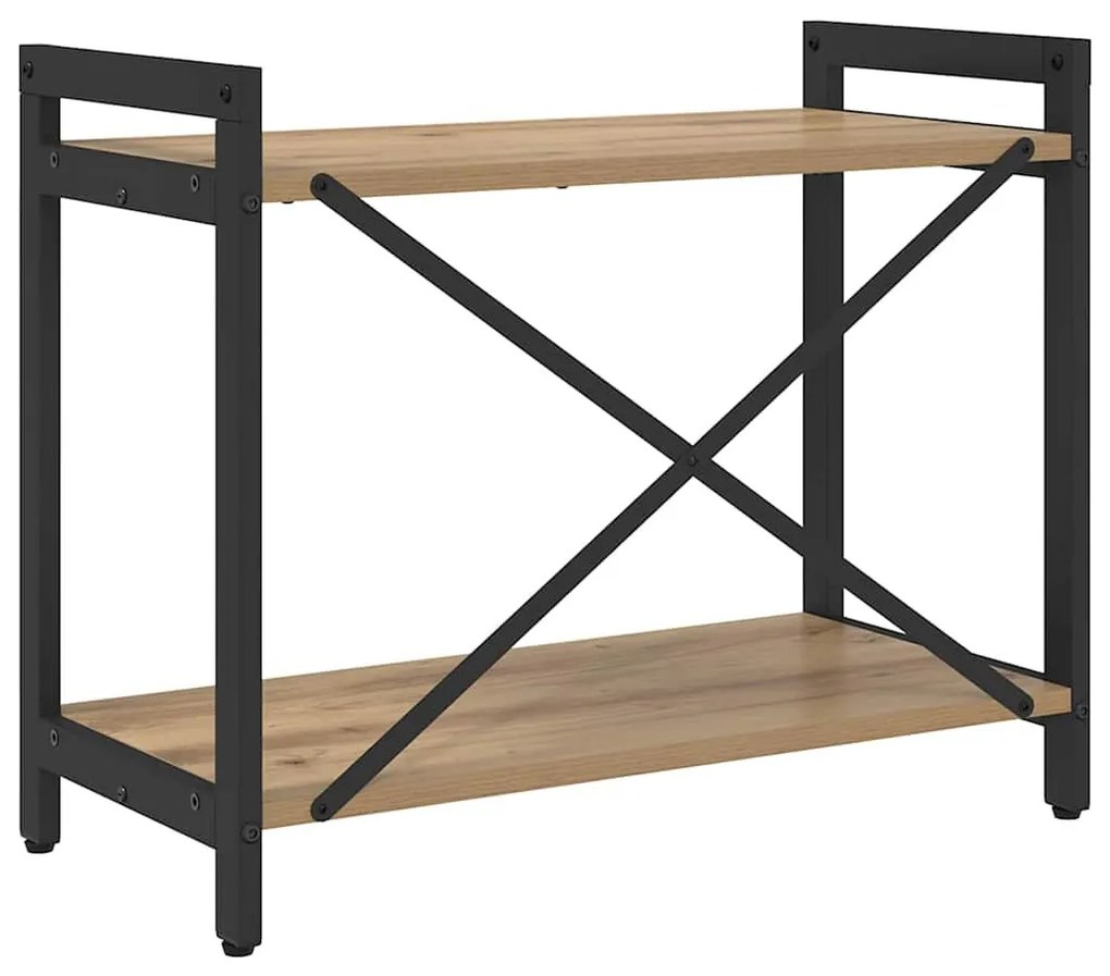 Könyvszekrény kézműves tölgy 60 x 30 x 48.5 cm Faanyag