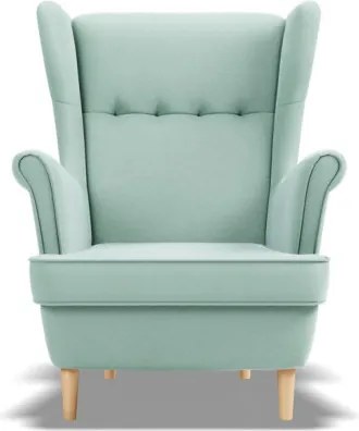 Uszak Mini fotel, bársony, kék