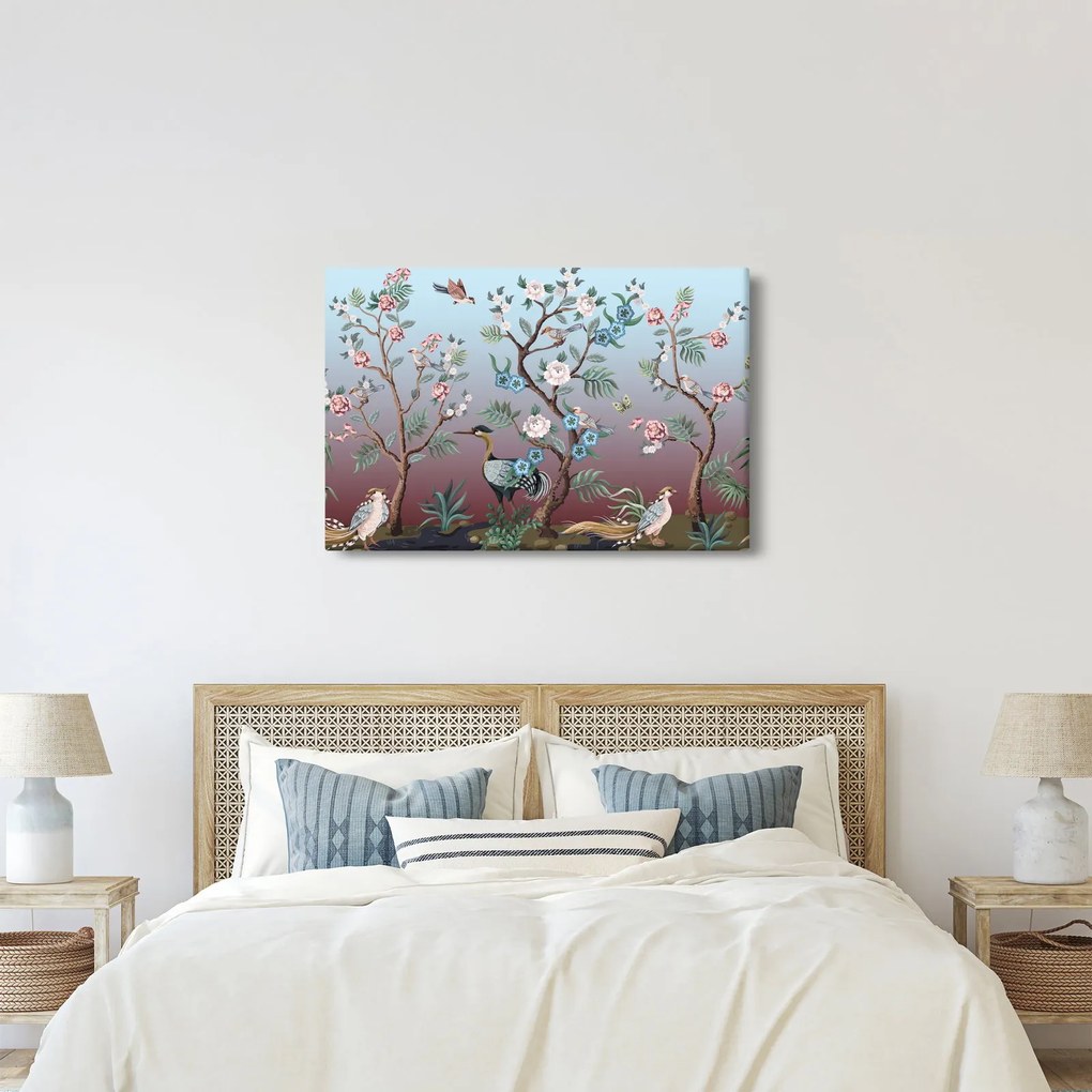 Kép - madár park (90x60 cm)