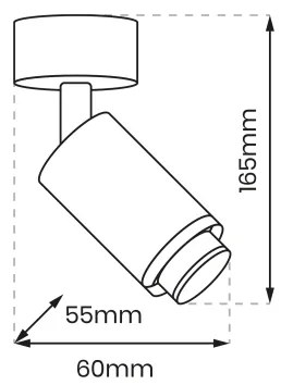 MICA spotlámpa 1xGU10/25W/230V fehér