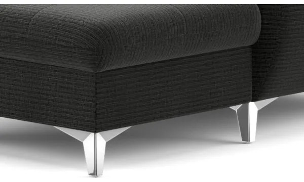 CATANIA balos sarok ülőgarnitúra, tárolóval, balos, grafit