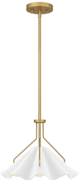 Quoizel QZ-MEJIA-1P-S-AB - Csillár rúdon MEJIA 1xE27/60W/230V átm. 35,6 cm réz