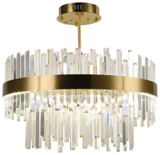 LED állítható fényerejű rúd csillár LED/80W/230V 3000-6500K arany + DO