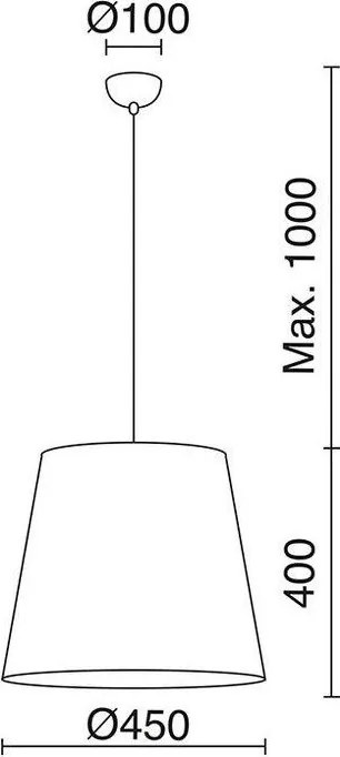 Novolux VIMET 724A-G05X1A-53 Függőlámpa 1x60W/E27 IP20