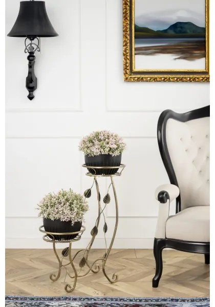 Virágállvány 70x50 cm arany