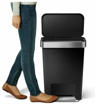 Simplehuman Pedálos szemetes 45 l, fekete