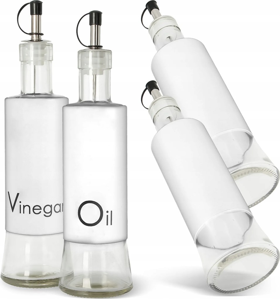 2x Olívaolaj Palack Olaj Tartály Ecet adagoló üveg Komplett N1