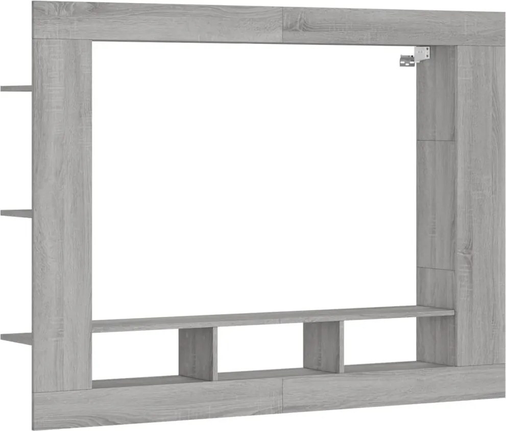 vidaXL szürke sonoma színű szerelt fa TV-szekrény 152x22x113 cm