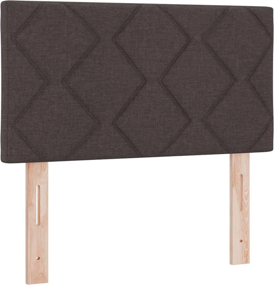 vidaXL Fejtámla Sötét Barna 80 cm szövet