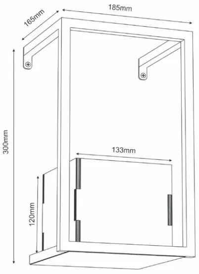 Fali virágcserép 30x18 cm
