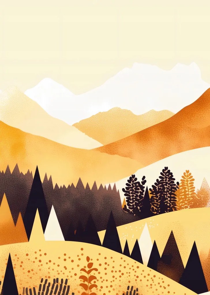 Poszter 25x35cm Arany Nyugat virágzásban