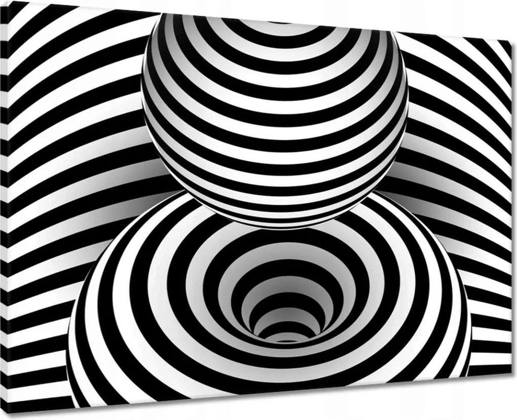 Vászonkép 70x50 Absztrakt fekete-fehér