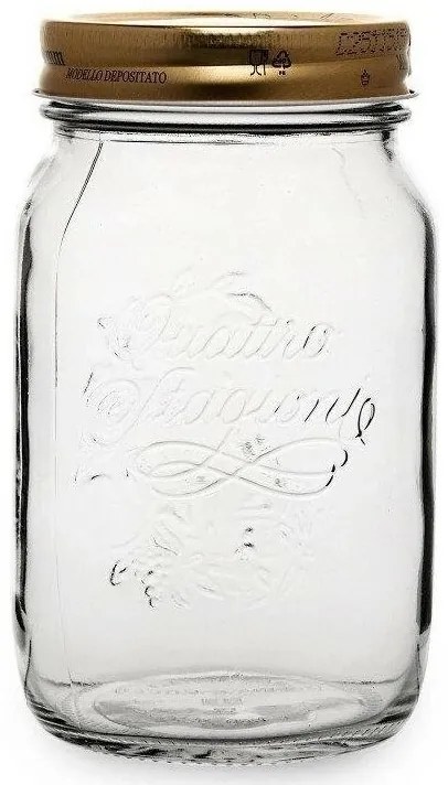 Bormioli Rocco Quattro Stagioni üvegedény fedővel,1 l, 1000 ml
