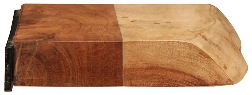 2 darab tömör akácfa fali polc 40x20x3,5 cm