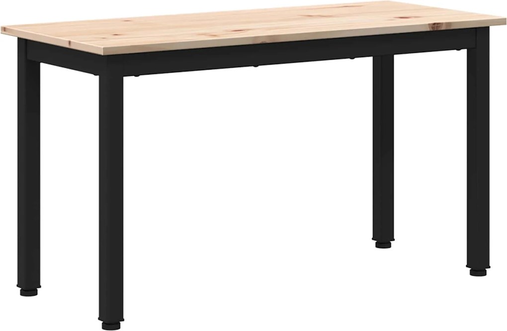 vidaXL pad Természetes 80 x 35 x 45 cm Tömör fenyőfa