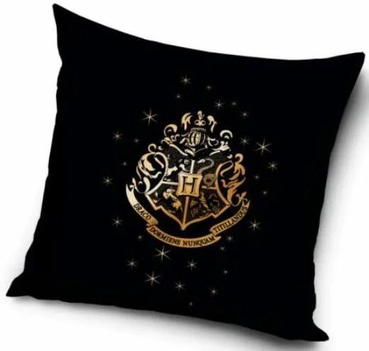 Harry Potter Hogwarts arany logó párnahuzat
