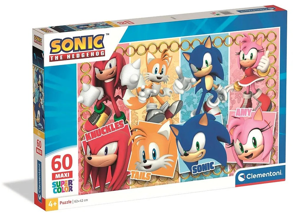Sonic a sündisznó Characters 60 db-os maxi puzzle Clementoni