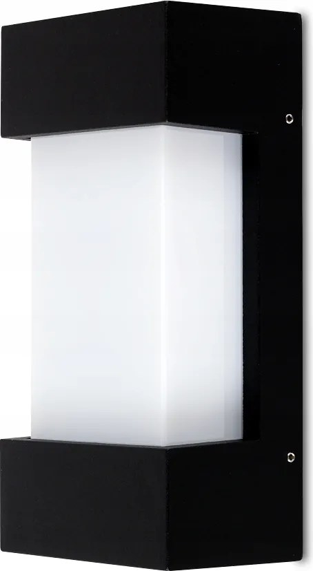 Kültéri Fali Lámpa Led-es Homlokzati Kerti Lámpa E27 Bemenettel Fekete