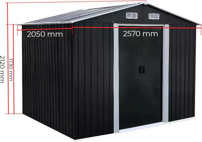 Alaska 6x8 kerti szerszámtároló ház