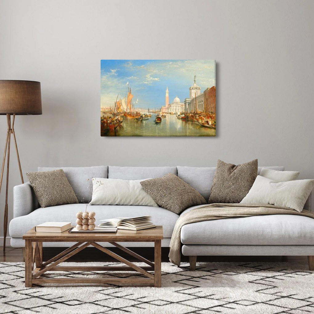 Kép - Joseph Mallord William Turner, Venice the Dogana and San Giorgio Maggiore, reprodukciók (90x60 cm)