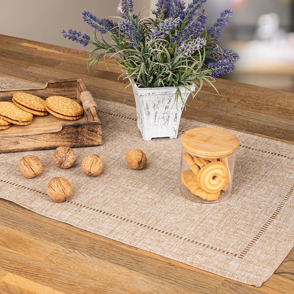 Asztali futó, barna, 40 x 140 cm, 40 x 140 cm