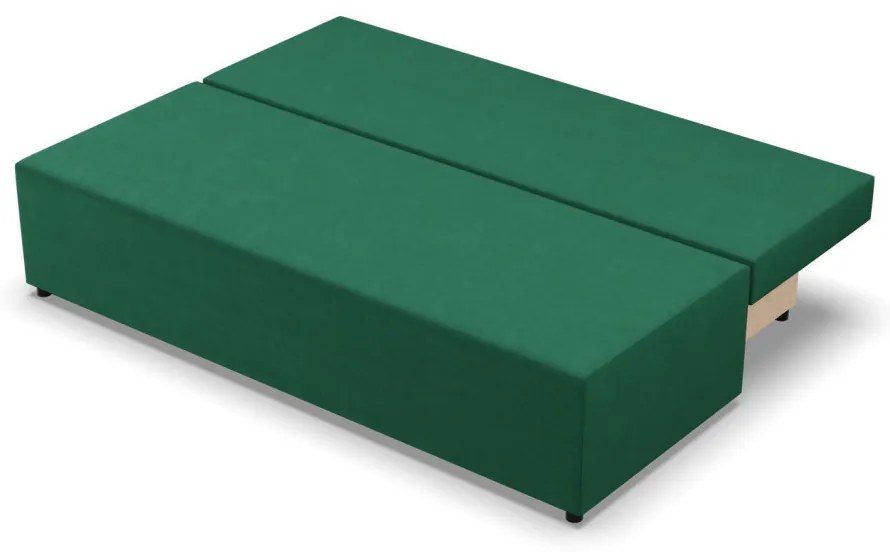 Nobu kanapé, bársony, zöld