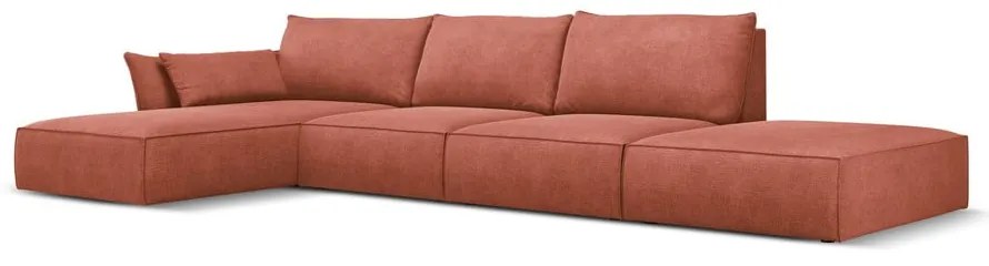 Piros sarokkanapé (bal oldali) Vanda – Mazzini Sofas