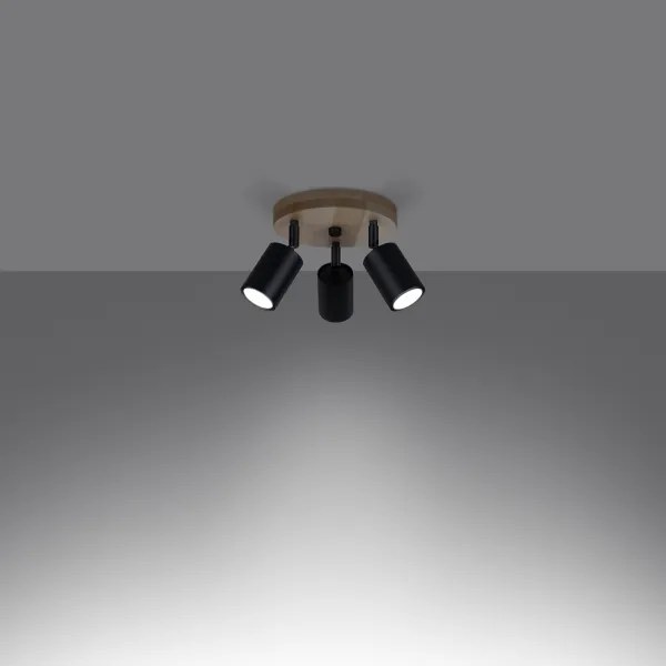 Sollux SL.1292 - Spotlámpa VERDO 3xGU10/10W/230V fekete