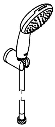 GROHE 27944001 - VITALIO START 110 zuhanyszett, 110 mm, fényes króm