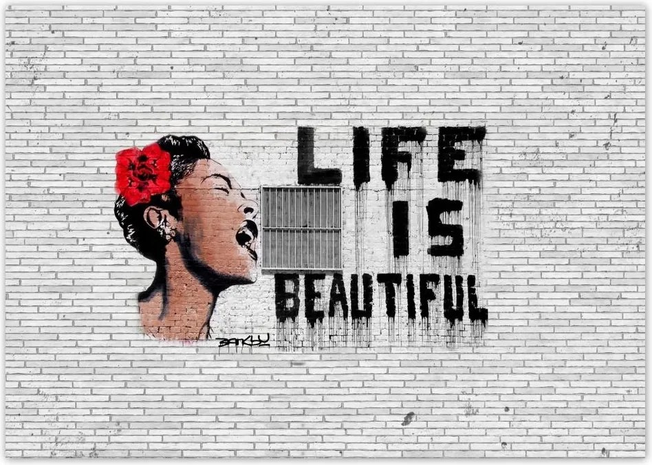 Poszterek A4 Szint Banksy Life is beautiful