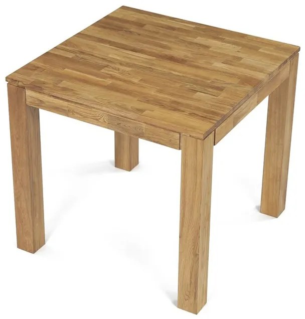 Tömör Tölgy Étkezőasztal 80×80 cm. DS-H080 DUB